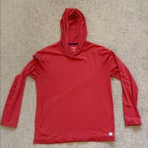 Rhone Men's Lightweight Red Hoodie - Large